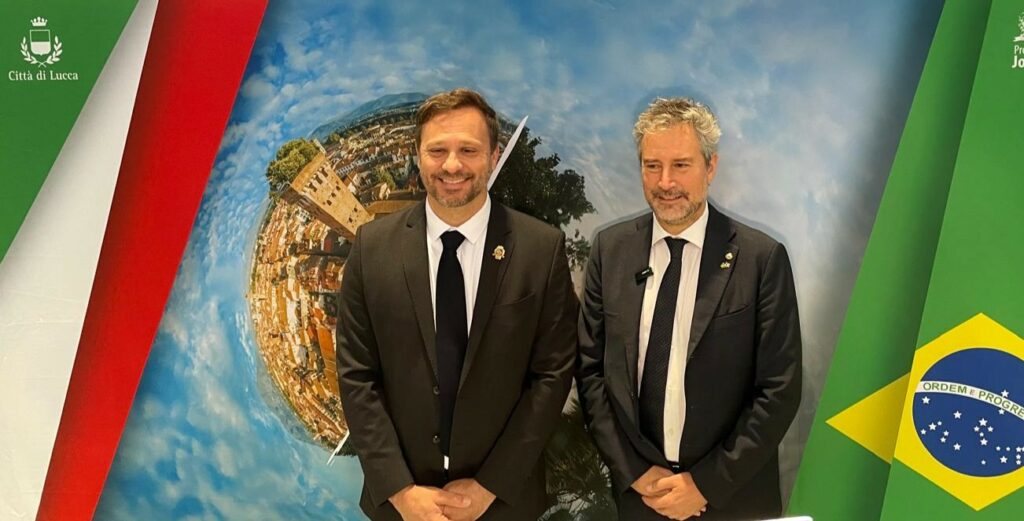 Mario Pardini, sindaco di Lucca e Adriano Silva, sindaco di Joinville
