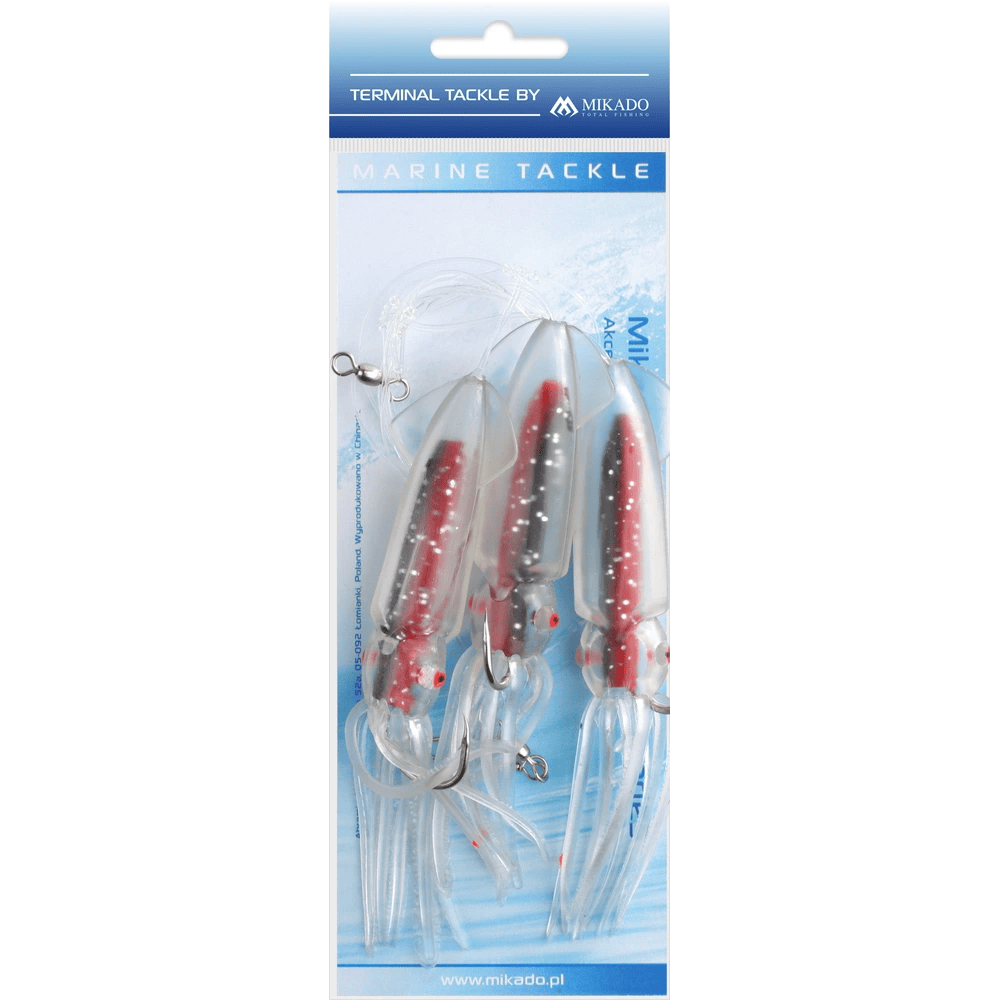 Mikado  Norway Sea Rig – Squid Rig 7,5 cm, 3er-Set, Größe 6/0