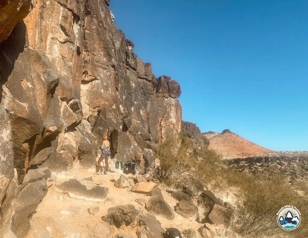 Black Rocks climbing area in St George