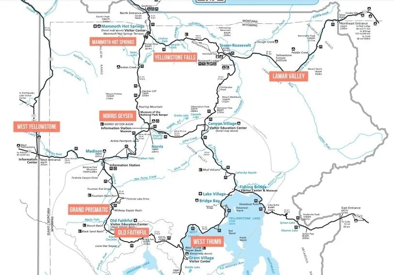 Yellowstone Road Trip Map Xalam Blog.