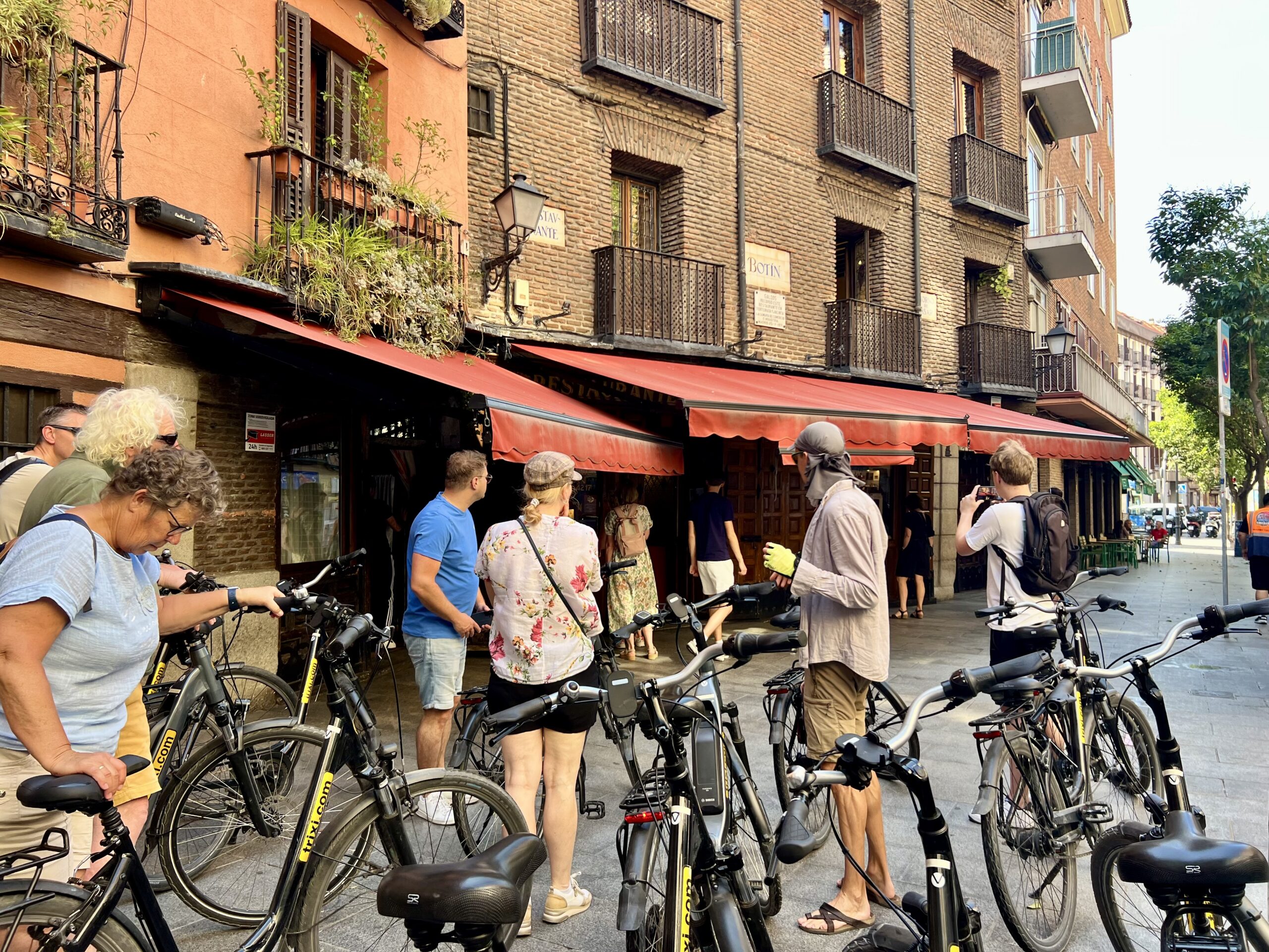 Op de fiets door Madrid