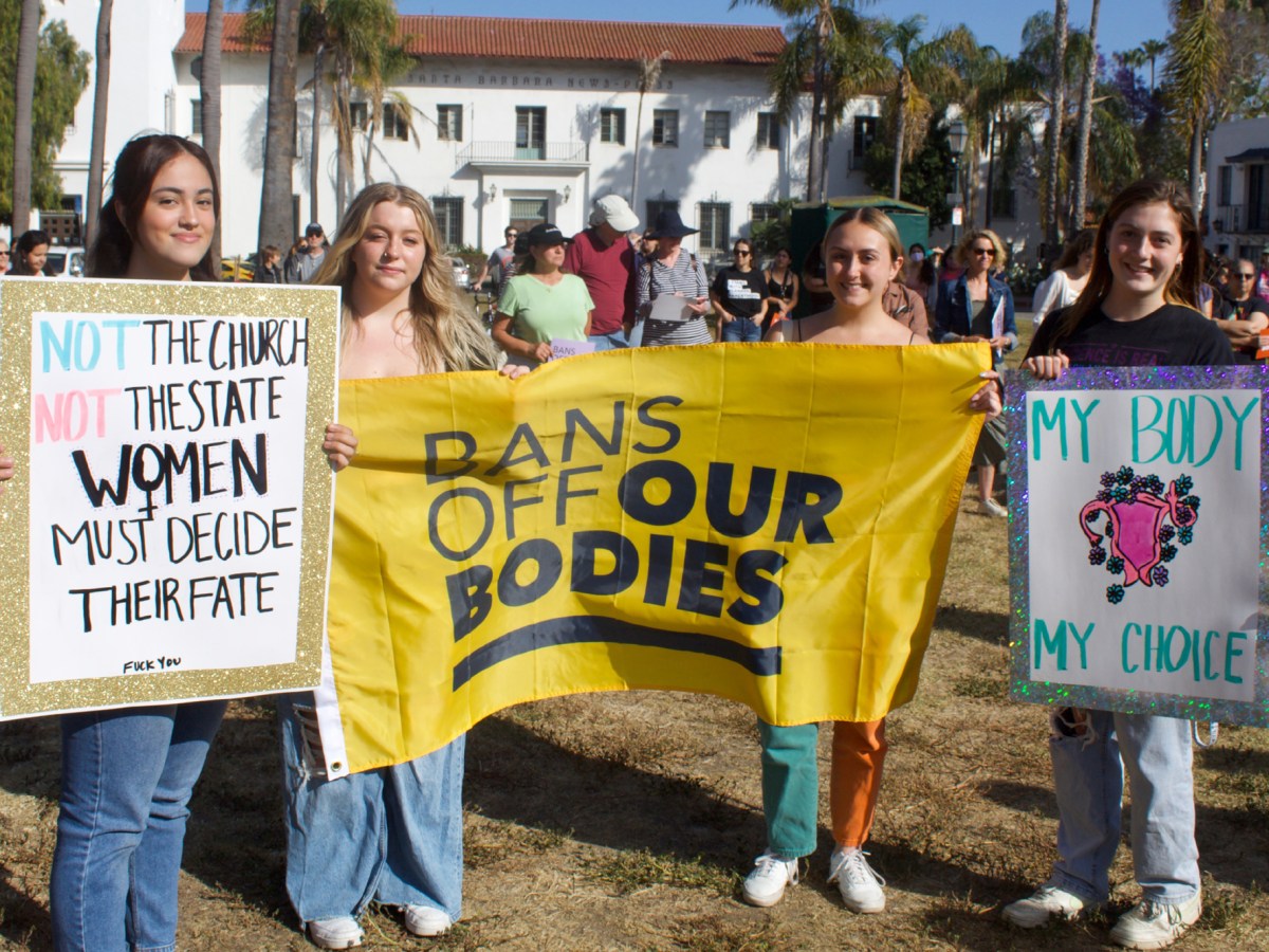 Supporters of Reproductive Rights Rally in Santa Barbara After Leak of Roe v. Wade Draft Opinion