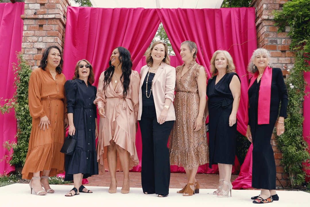 Models, standing in front of a bright pink curtain, will walk the runway at the Breast Cancer Resource Center's April 30 THRIVE Fashion Show.