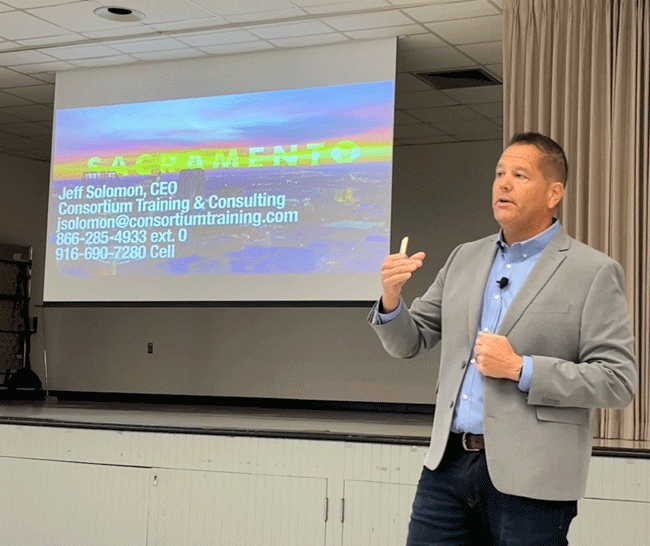 School safety expert Jeffrey Solomon leads School Safety Symposium. (Courtesy photo)