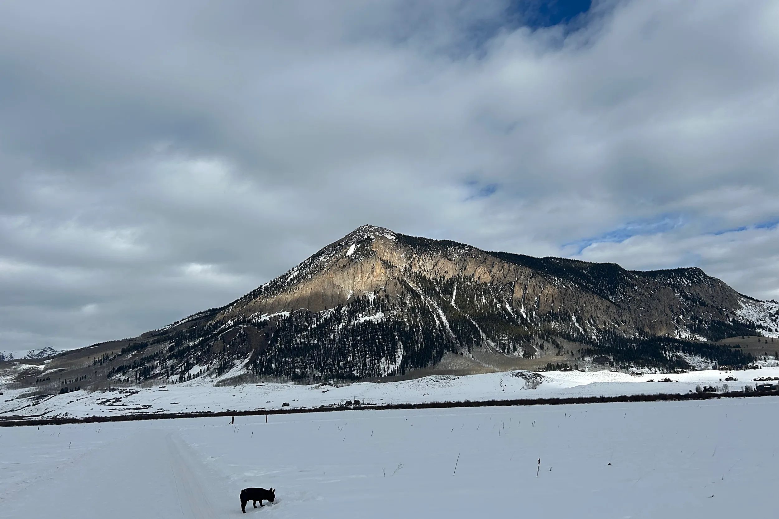 Maurice tends to matters in front of him without taking in Colorado’s Mount Crested Butte on the horizon.