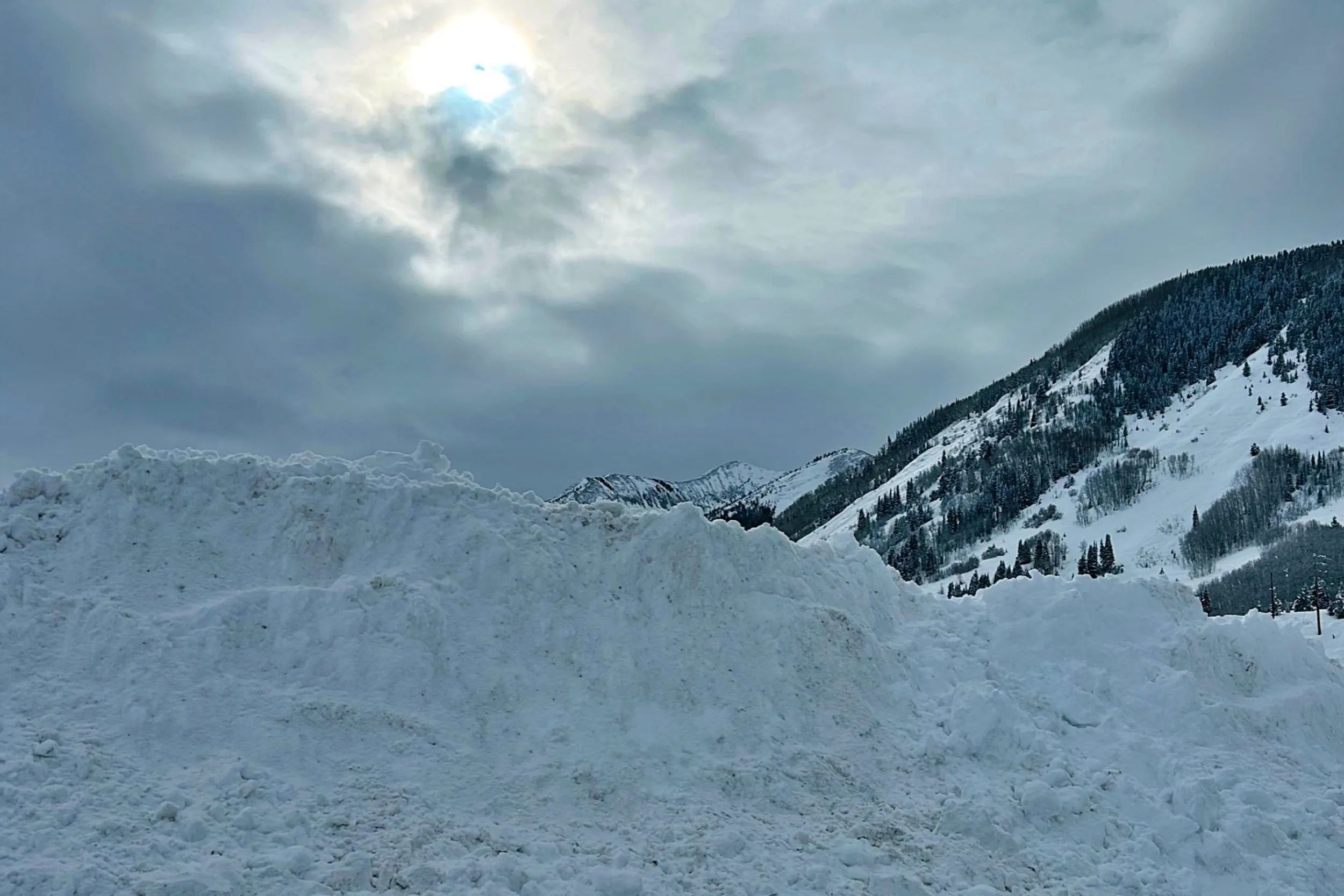Snowdrift in Crested Butte, Colorado.