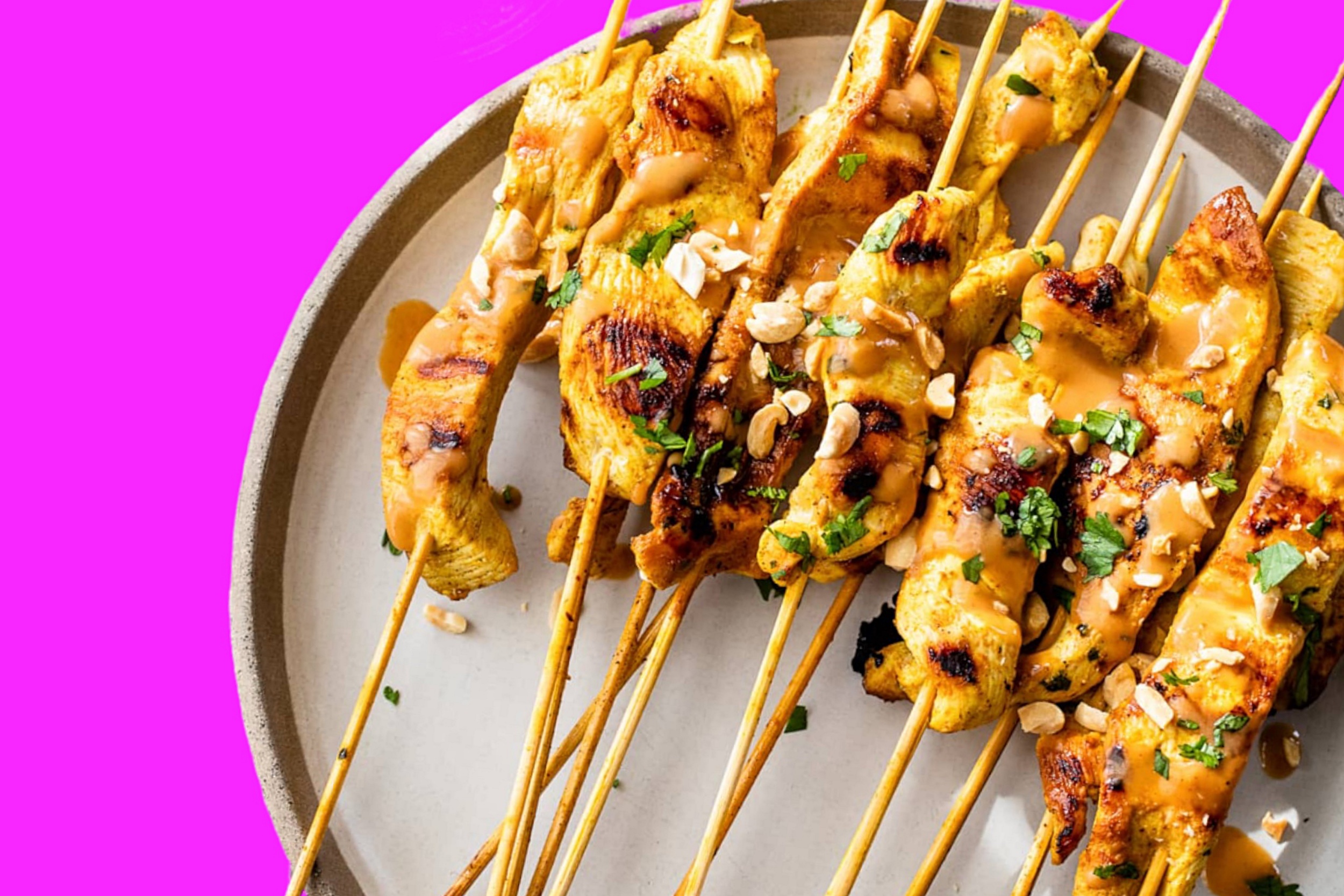 The Three Monkeys chicken skewers’ smoky, charred edges bring out the natural flavors of the meat. But don’t forget the delicious dipping sauces!