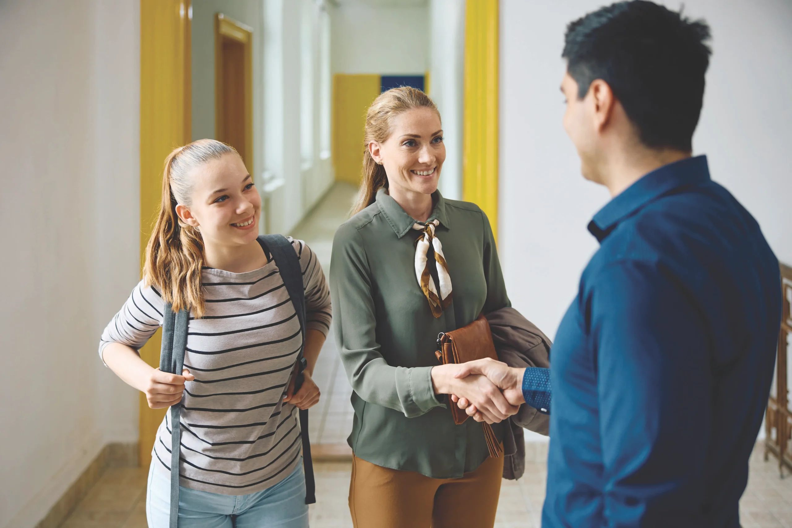 Parents and teachers work together to support a student's growth and education