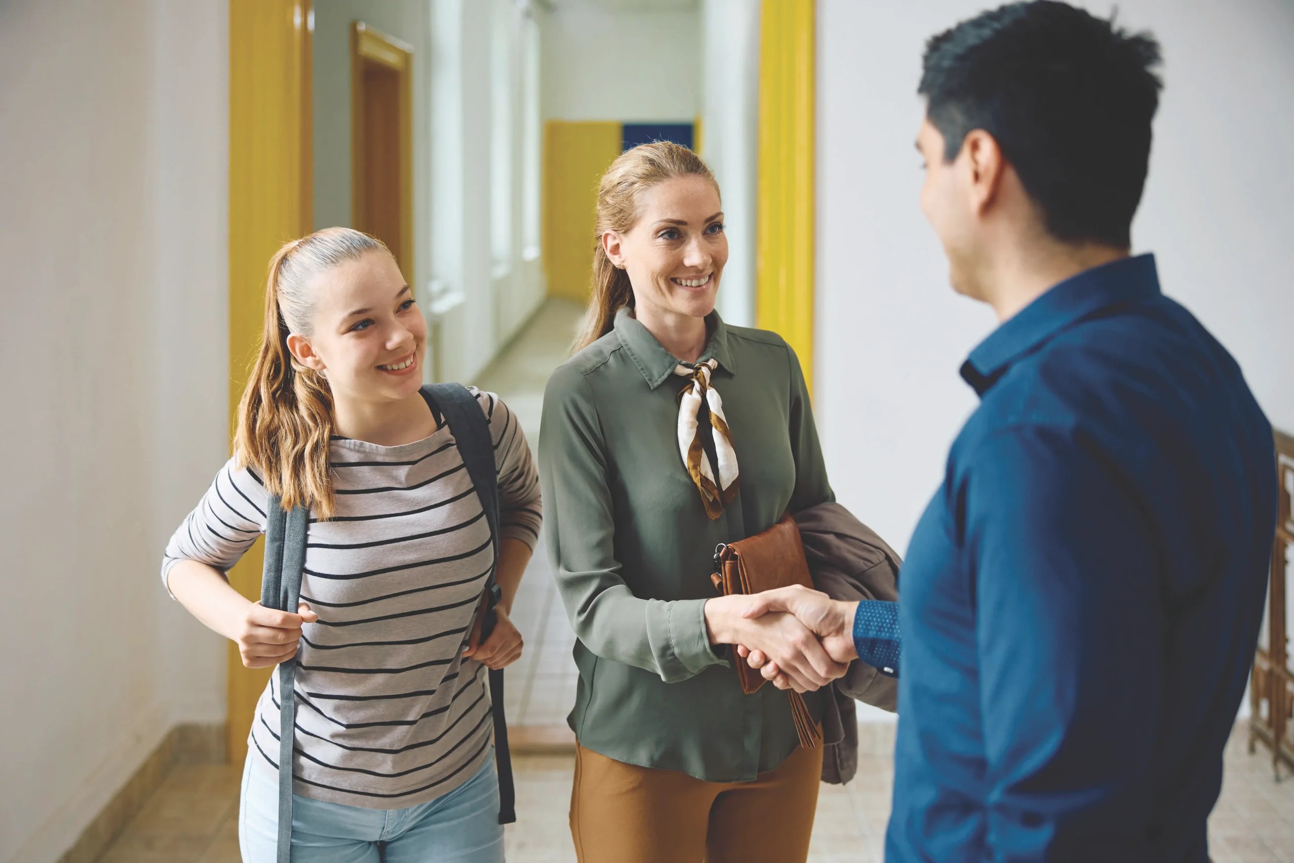 Parents and teachers work together to support a student's growth and education