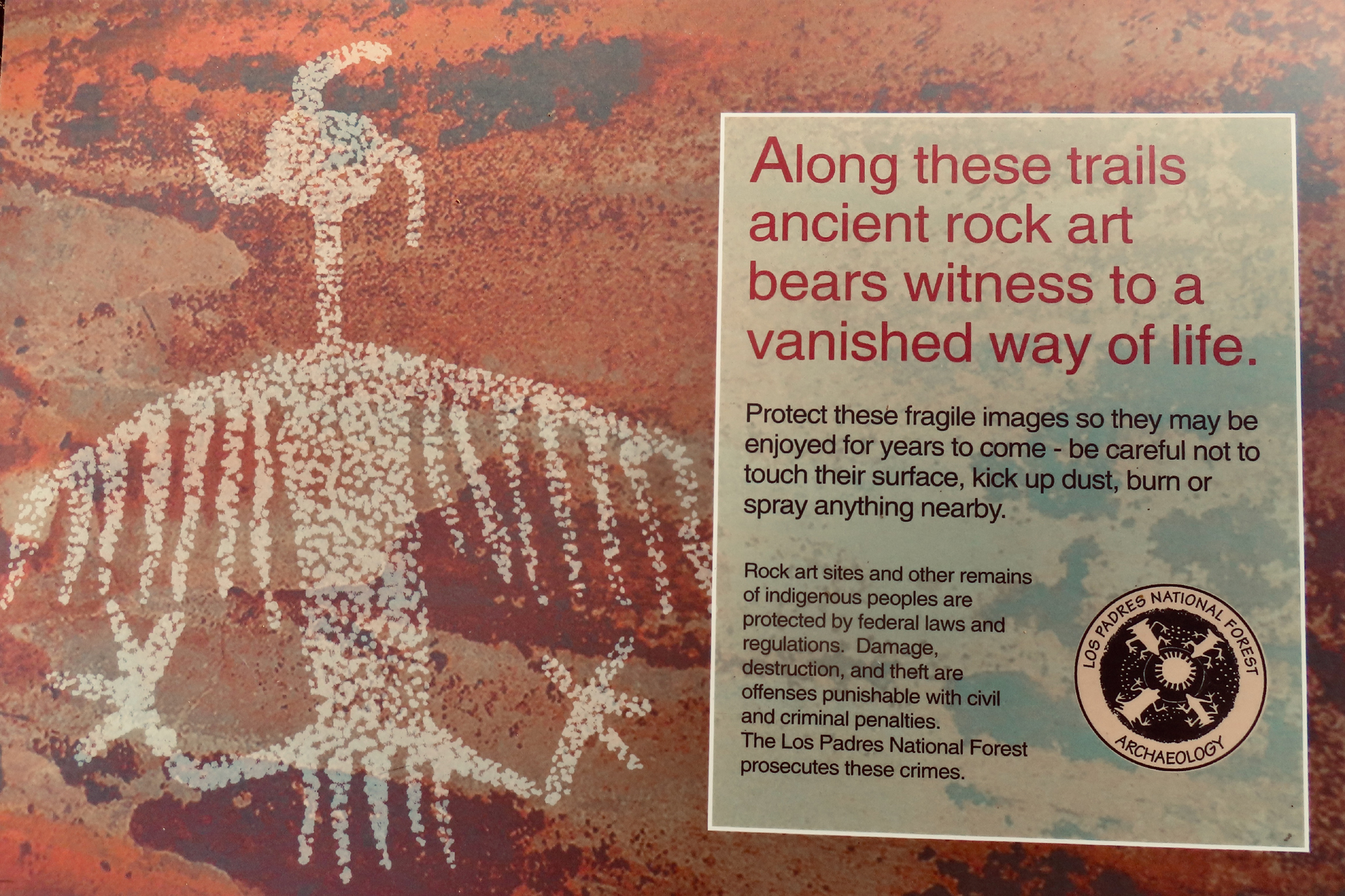 A Forest Service sign at Nira Camp.
