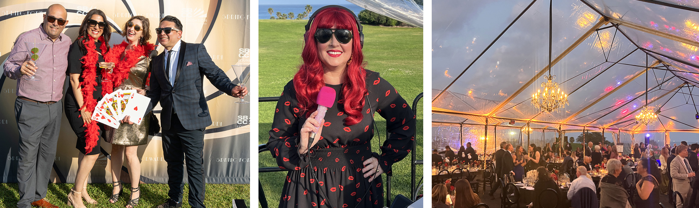 Guests enjoyed the “Bond-style” gala, including a reception, dinner, and dancing to award-winning SBCC alumna DJ Darla Bea’s curated playlist.