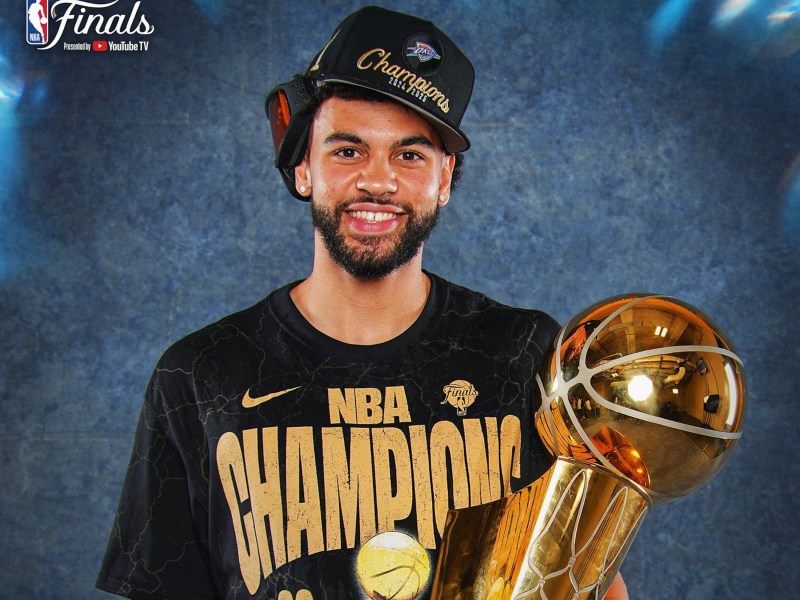 Ajay Mitchell, an All-Big West Conference selection during his three years at UC Santa Barbara, won his first NBA Championship ring in his rookie season with the Oklahoma City Thunder.