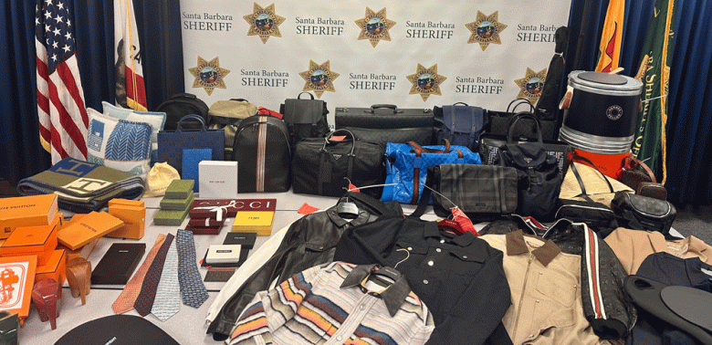 Property seized included some $250,000 worth of brand-name luxury items, police said. (Courtesy photo)