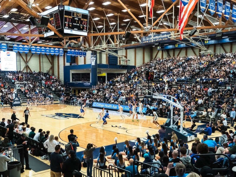 UC Santa Barbara draws some of its biggest sports crowds when it plays Cal Poly. The Gauchos would have to play the Mustangs on a nonleague basis if they leave the Big West Conference for the West Coast Conference.