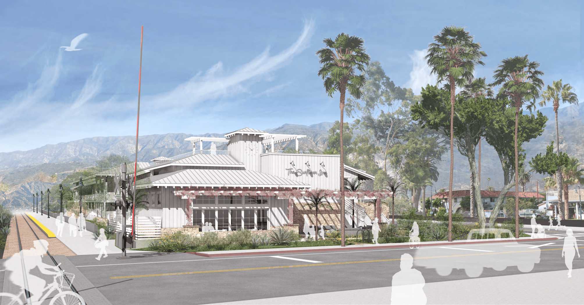 The Carpinteria Planning Commission voted in favor of the Surfliner Inn — rendering pictured above — at a Monday night meeting. The inn is proposed for 499 Linden Ave., currently the site of city Parking Lot #3.