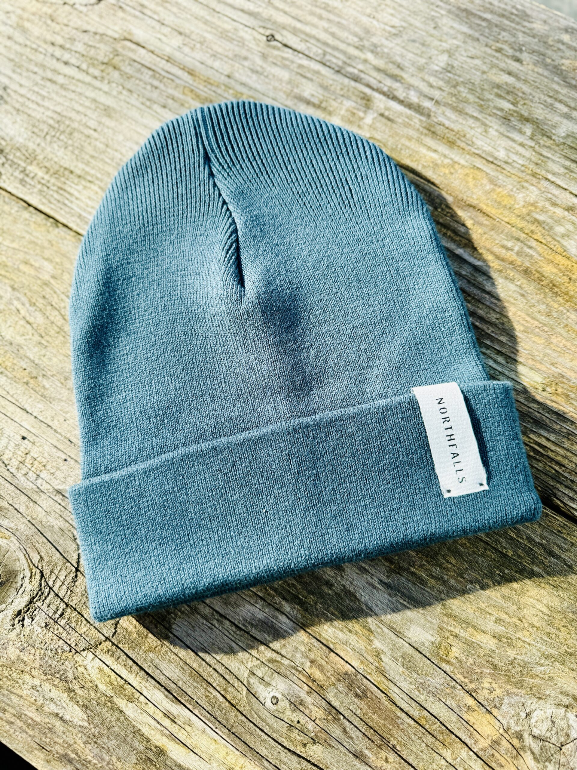 Northfalls Organic Beanie Tagged - Ocean Green
