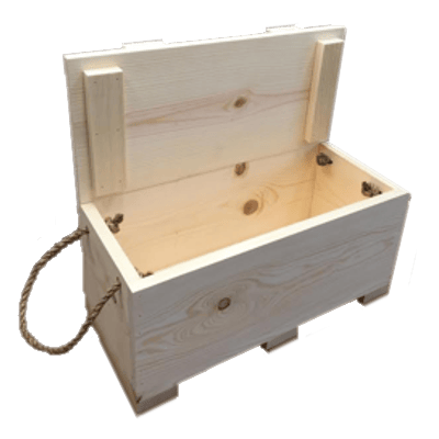 Small Ammunition Storage Box Wooden Ammo Crate North Rustic Design