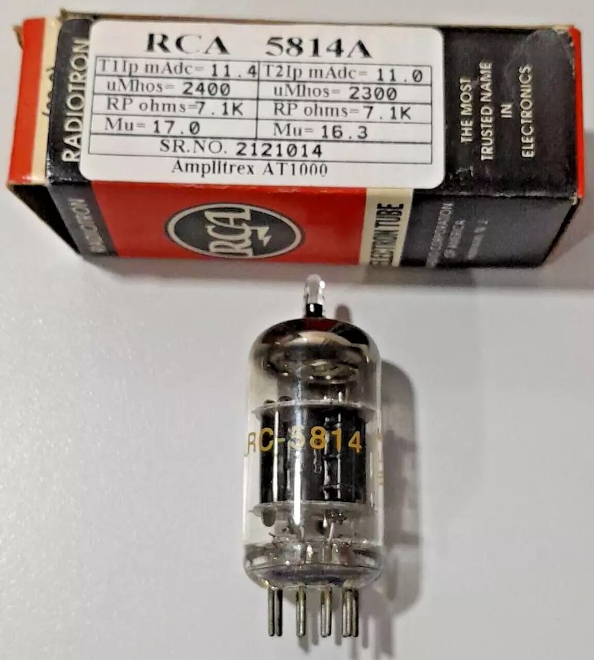 5814A RCA Made in U.S.A Amplitrex Tested 1 Pc - Image 2