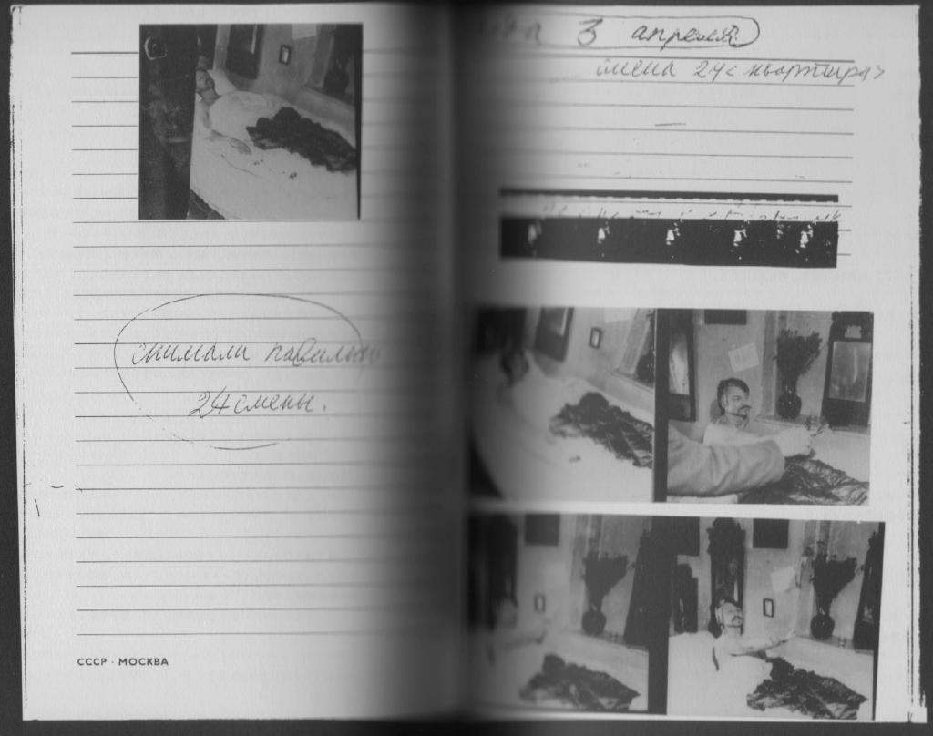 From the Working Diary The director, himself an actor.