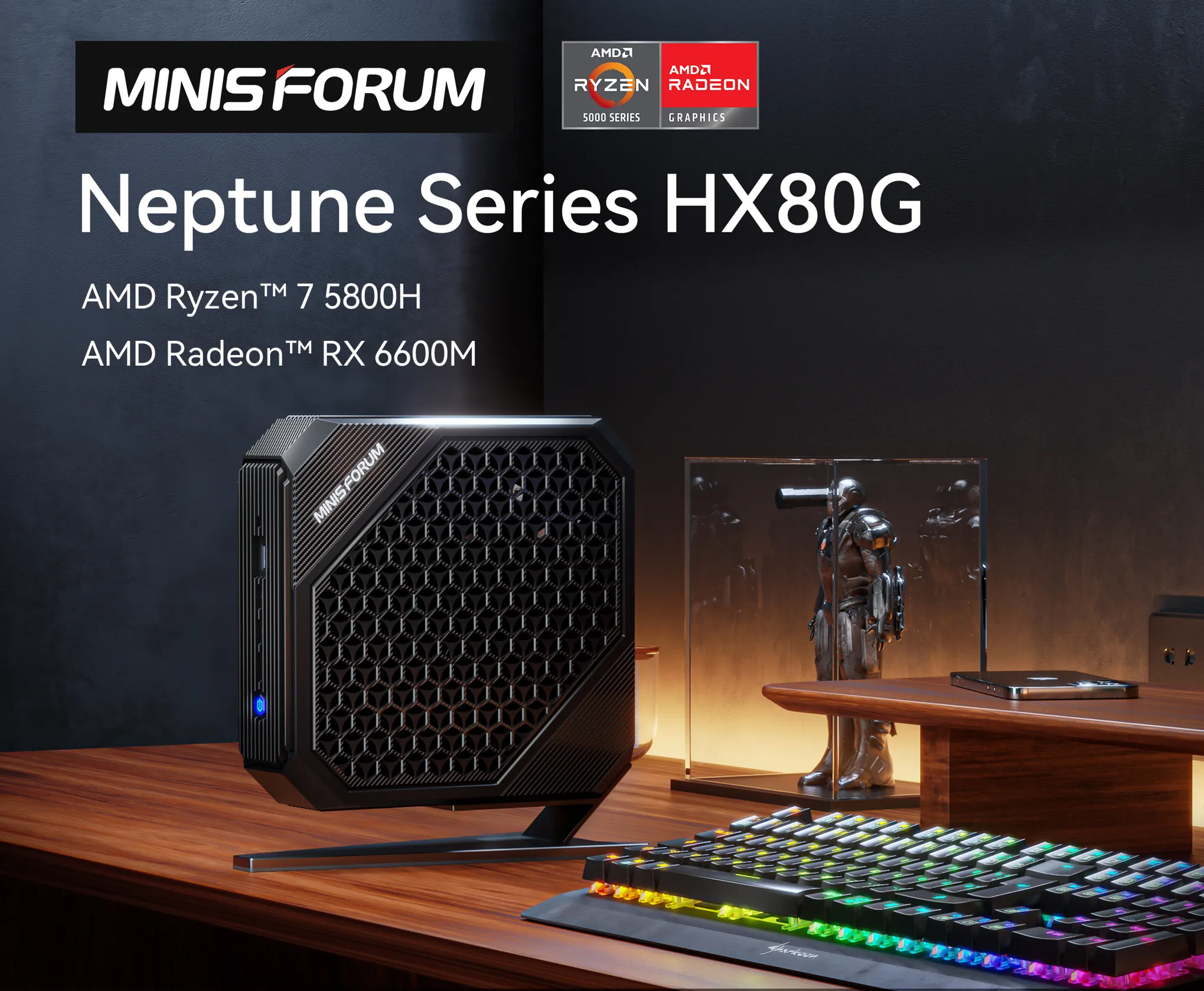 Neuer Gaming Mini PC Minisforum HX80G Mit AMD Ryzen 7 5800H Und Radeon Minisforum HX80G Launch 