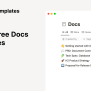 Top 10 Free Docs Templates | Notion Template Marketplace