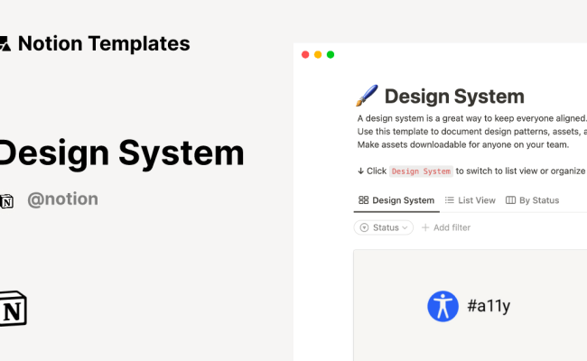Design System 2025 Template | Notion Marketplace