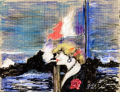 Francis Dumoulin - Femme à la vaporette