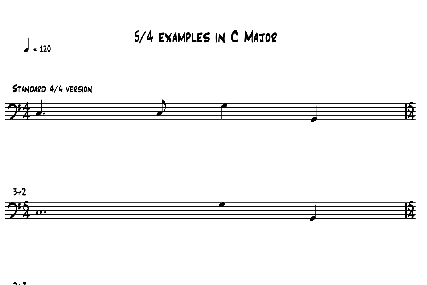 Writing Bass Lines in Odd Time Signatures No Treble