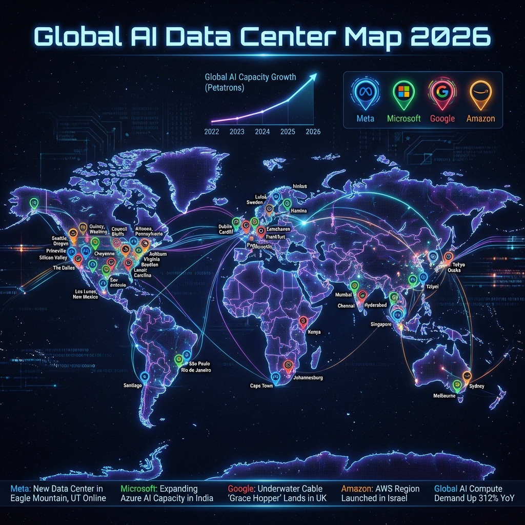 Meta S 10B AI Data Center 1 Gigawatt Power 2026 NovaEdge Digital Global Ai Data Center Map 2026 