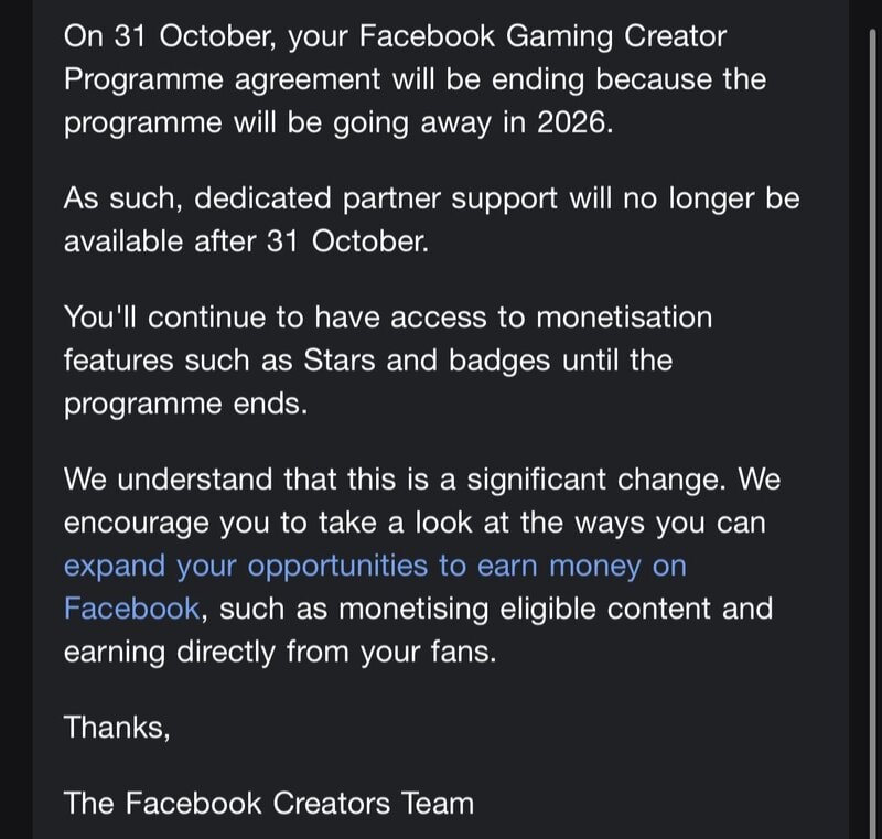 Facebook S Gaming Creator Program Is Shutting Down NoypiGeeks Facebook Gaming Creator Program Shut Down 