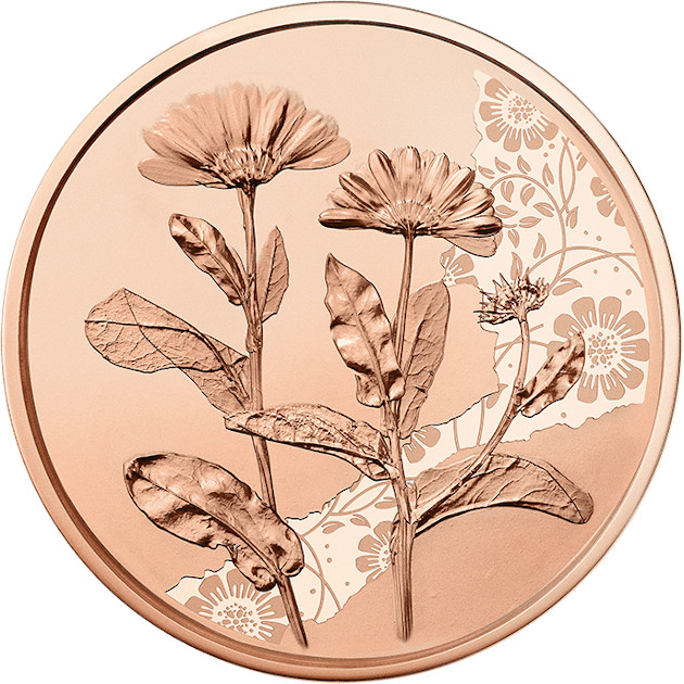 La Caléndula en nueva moneda serie Lenguaje de las Flores | Numismatica ...