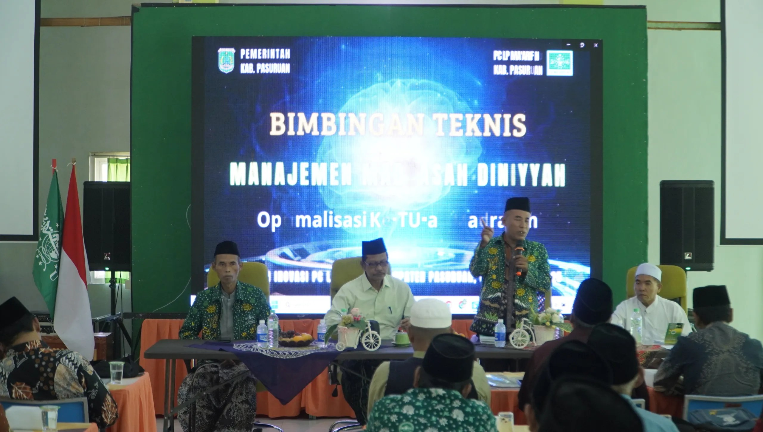 LP Ma’arif NU Pasuruan Gelar Bimtek Manajemen Madin, Tegaskan Pentingnya Pelayanan dan Pemikiran Terbuka