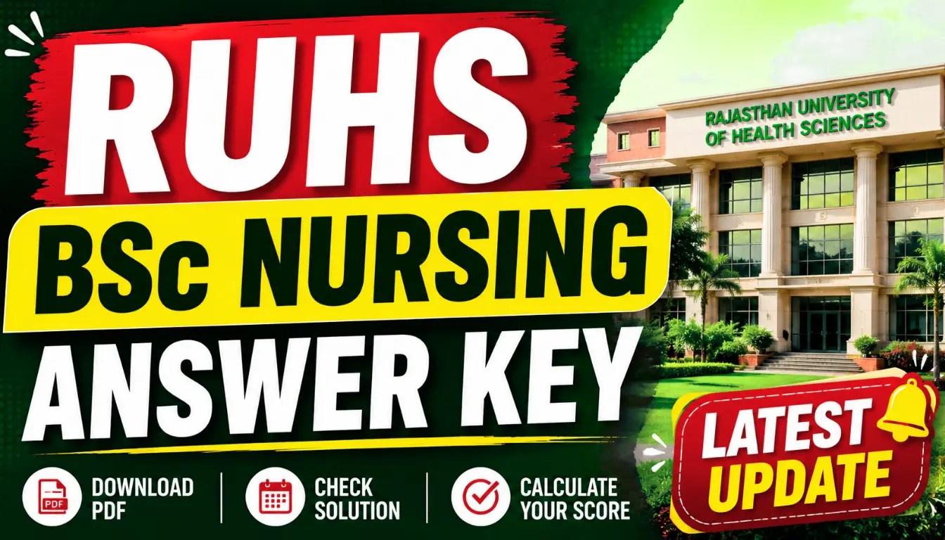 AIIMS Bsc Nursing Cutoff 2026 UR OBC SC ST Marks Explained RUHS Answer Key 2026 Download CUET.
