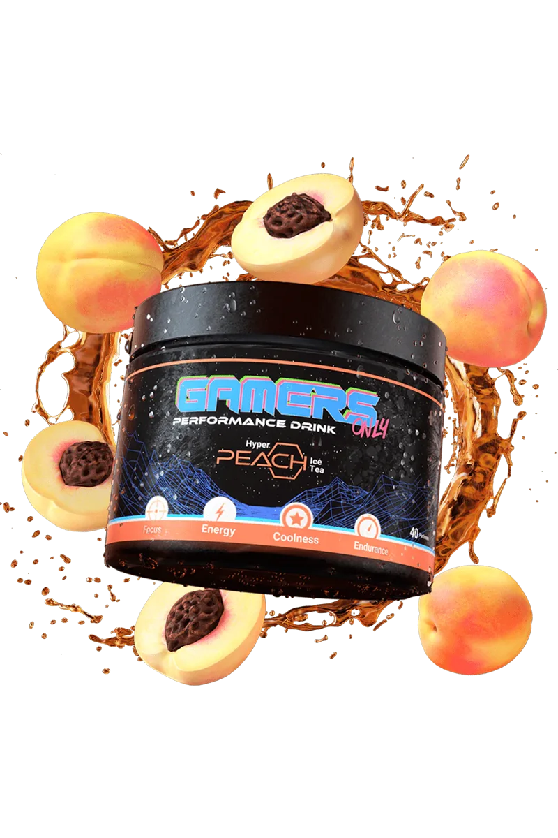 Gamers Only Performance Drink - 200g – Hyper Peach Ice Tea