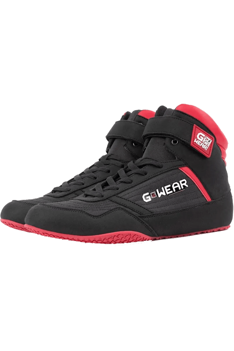 Gwear Classic High Tops - Black/Red – 45