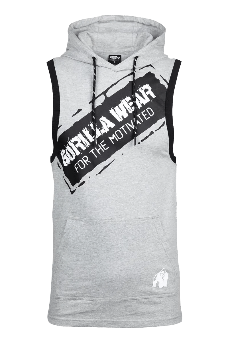 Gorilla Wear Loretto Hooded Tank Top – S – Grey Melange Gorilla Wear Loretto Hooded Tank Top – S – Grey Melange