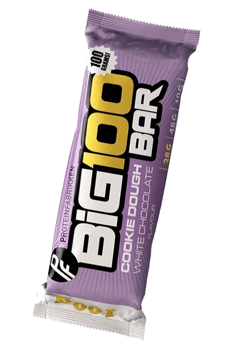 Big 100 Protein Bar - 100g Diverse Smaker – Cookie Dough Big 100 Protein Bar - 100g Diverse Smaker – Cookie Dough