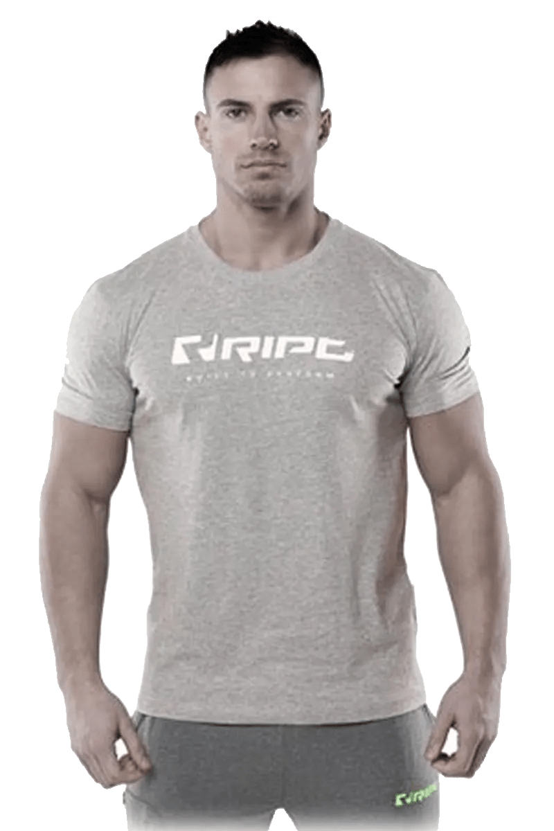 Ript Performence Logo T-shirt - Grey – S Ript Performence Logo T-shirt - Grey – S