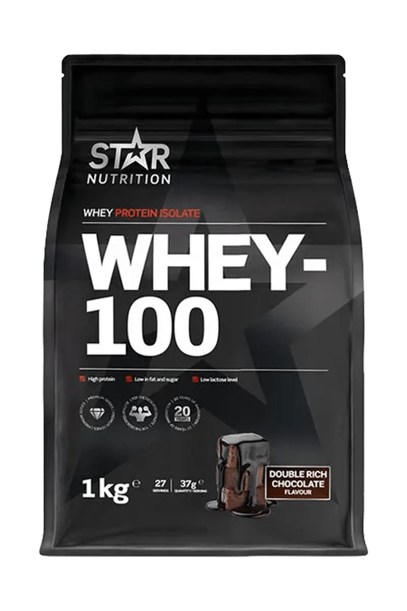Star Nutrition Whey-100 // 1 kg – Double Rich Chocolate