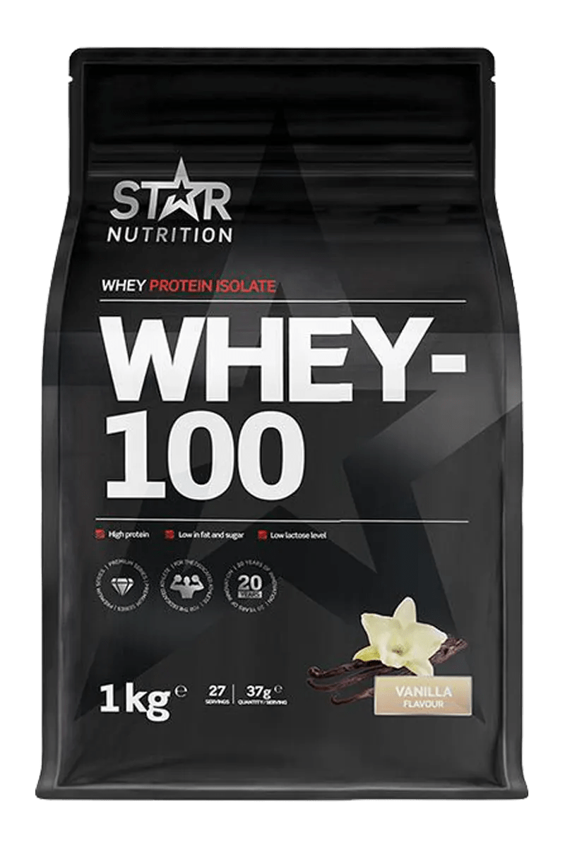 Star Nutrition Whey-100 // 1 kg – Vanilla