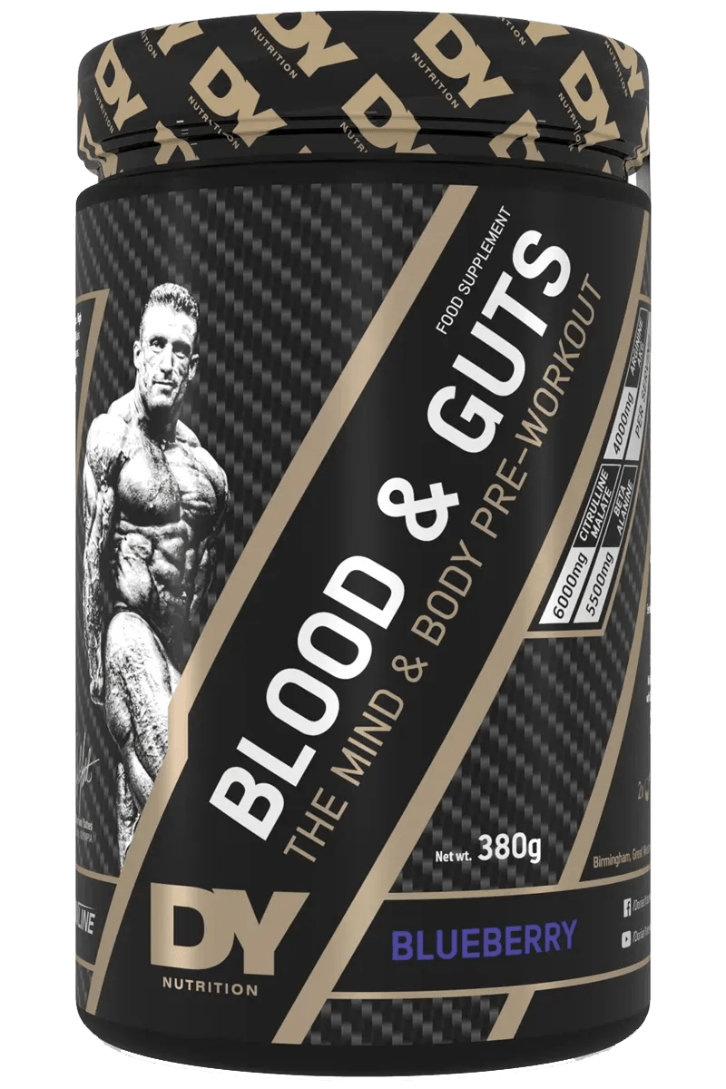 DY Nutrition Blood & Guts - 380g – Blueberry DY Nutrition Blood & Guts - 380g – Blueberry