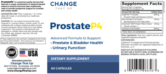 ProstateP4 Ingredients ProstateP4 Ingredients