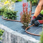 Installing garden drip irrigation