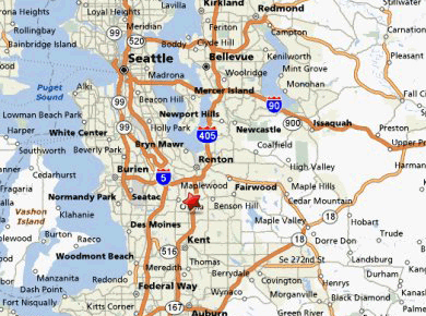 Kent Washington Map Seattle Area Map Showing Location Of Seattle Map1 