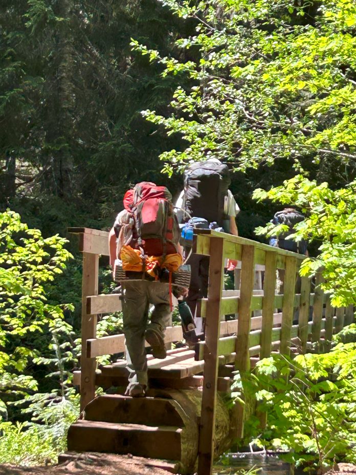 Celeste S. - Students on backpacking trip around Timothy Lake