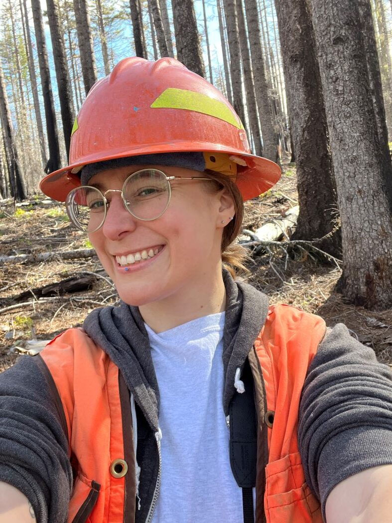 Mia P. - A selfie while at the Lionshead Planting site, Mt. Hood National Forest