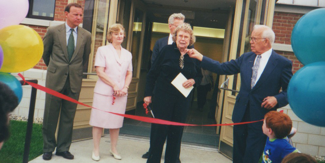 The Conservatory Center addition was dedicated in 2010 with Elsie Jacobsen (center) and Bill Furlong (right) overseeing the ribbon-cutting. (File photo)