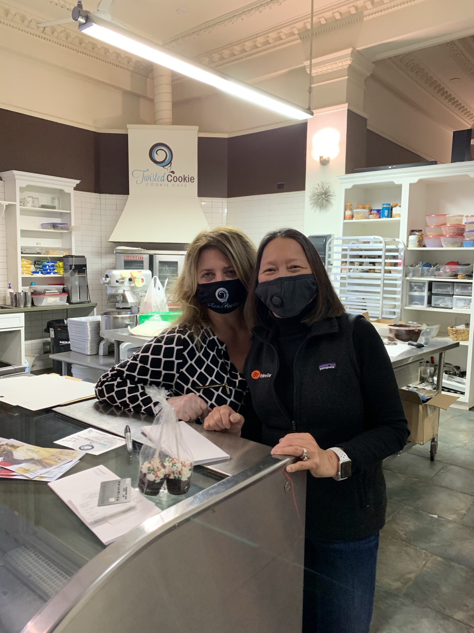 Joana Fischer Thompson, owner of Twisted Cookie, benefitted from a surprise purchase from Byline Bank.