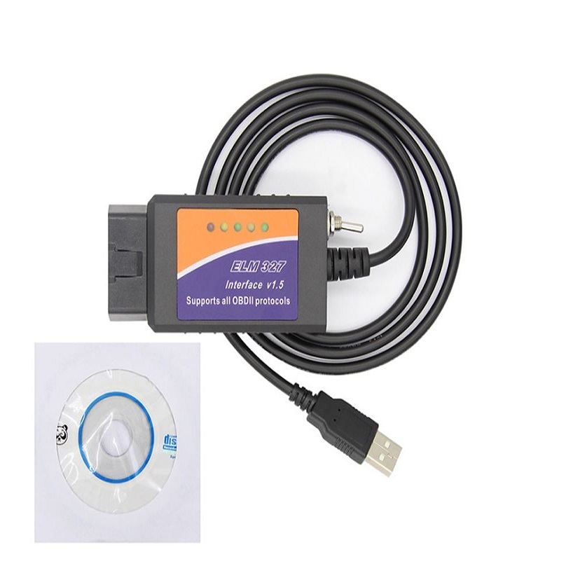 Câble Diagnostic ELM327 USB OBDII V1.5 - Pour Ford, Mazda, Lincoln - Lecture Codes, Données Temps Réel - 4