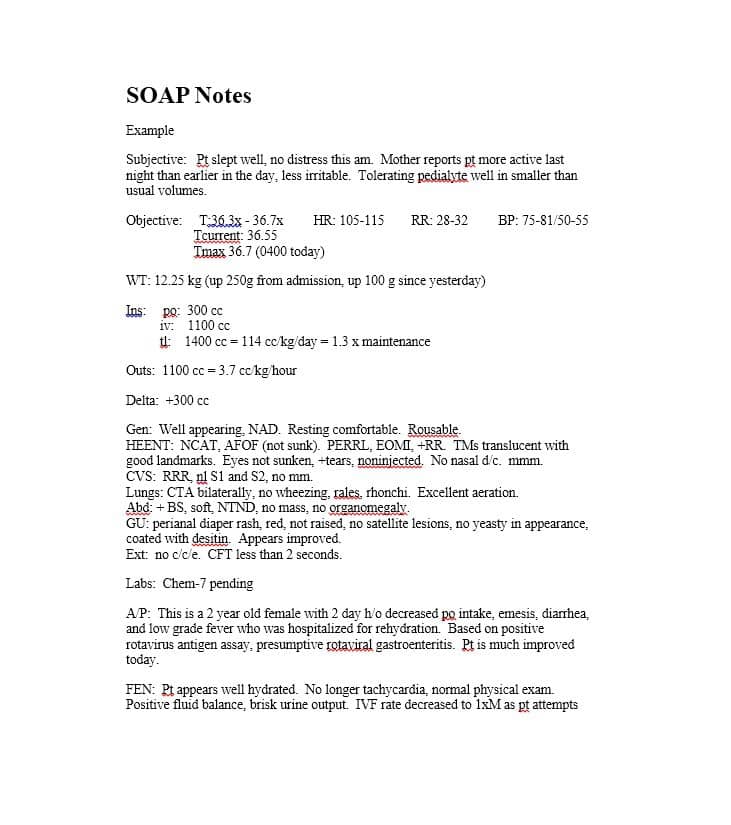 North star bank | company voice | north star financial iron gears: What is a SOAP Note?